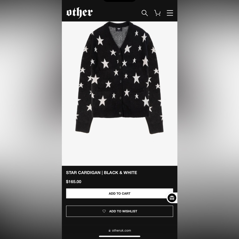Other Uk star cardigan